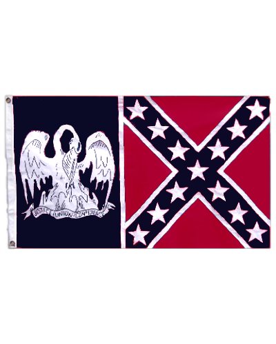 Louisiana Confederate Battle printed polyester flag